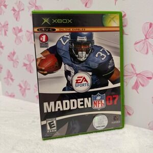 Madden NFL 07 Xbox‎ Video Game Disc Case Manual EA Sports Football
